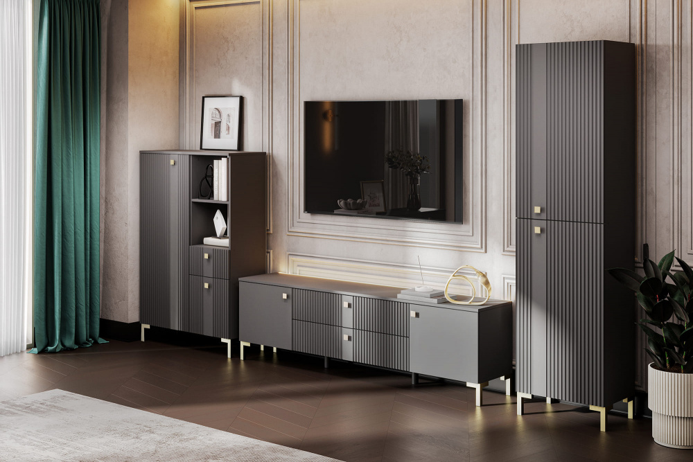 Гостиная Триумф (Графит) купить в интернет-магазине salon-yut.ru