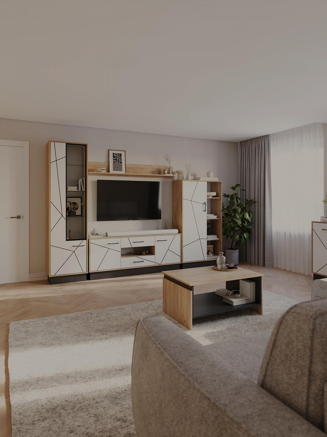 Гостиная Гамма Комплектация 1 купить в интернет-магазине salon-yut.ru